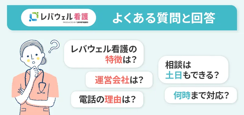 レバウェル看護のよくある質問と回答