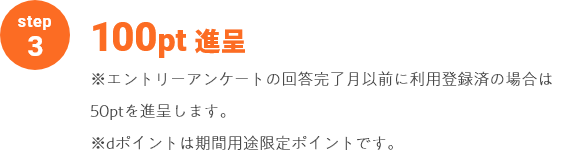 100pt 進呈