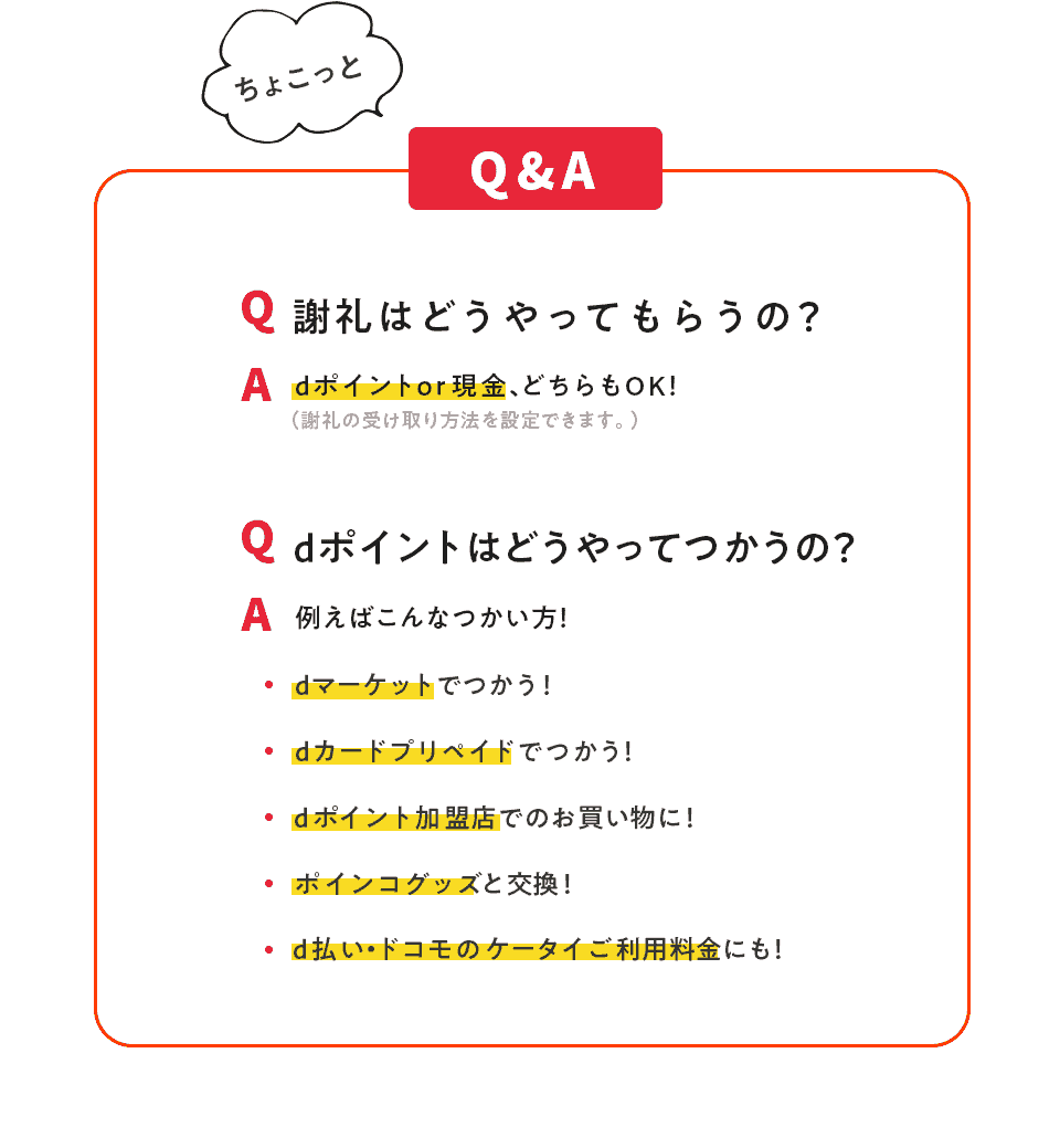 ちょこっと Q&A