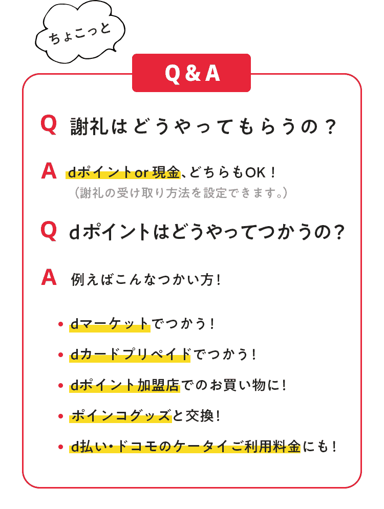 ちょこっと Q&A