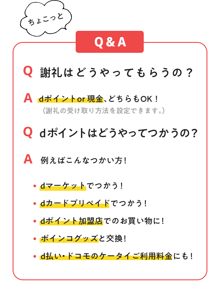 ちょこっと Q&A