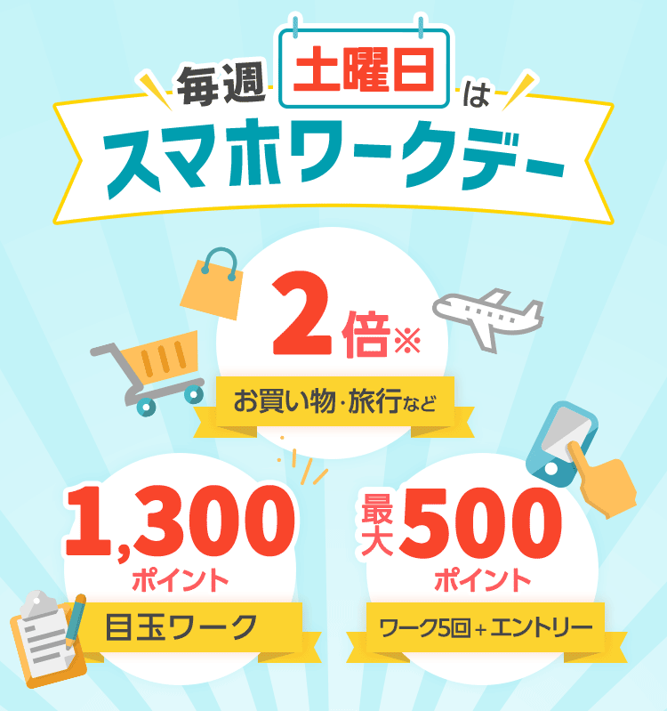 毎週土曜日はスマホワークデー