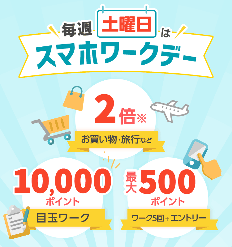 毎週土曜日はスマホワークデー