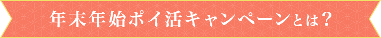 年末年始ポイ活キャンペーンとは？