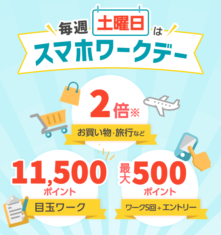 毎週土曜日はスマホワークデー