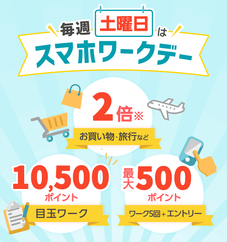 毎週土曜日はスマホワークデー