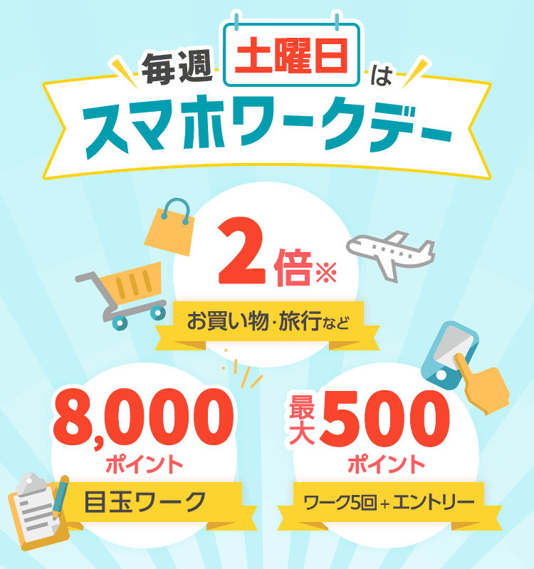 毎週土曜日はスマホワークデー