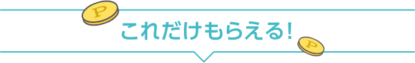 これだけもらえる！